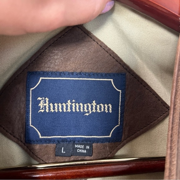 Huntington Vintage Brown Genuine Leather Vest for Men Size Large - Picture 4 of 13